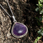 Collar con Amatista, Dije en Plata 925