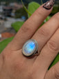 Anillo con Piedra Luna en Plata