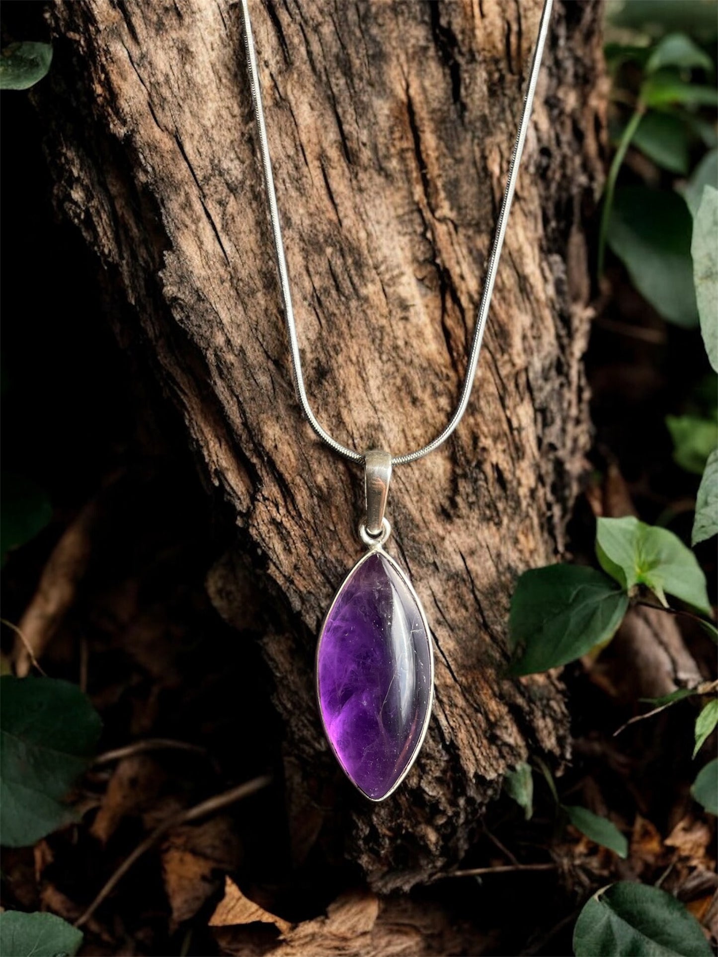 Dije de Amatista en Plata