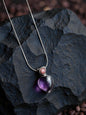 Collar con Rubi Estrella y Amatista en Plata