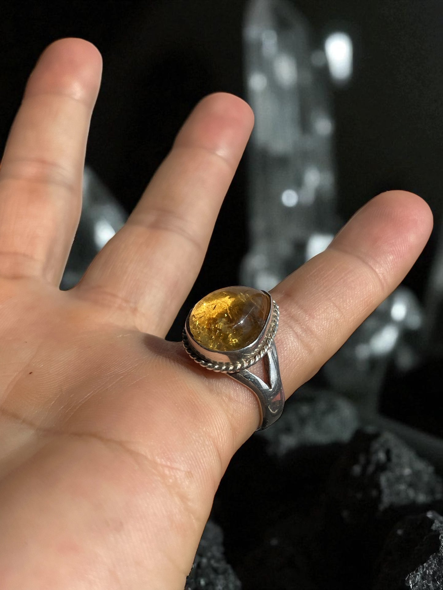 Anillo en Plata con Citrino