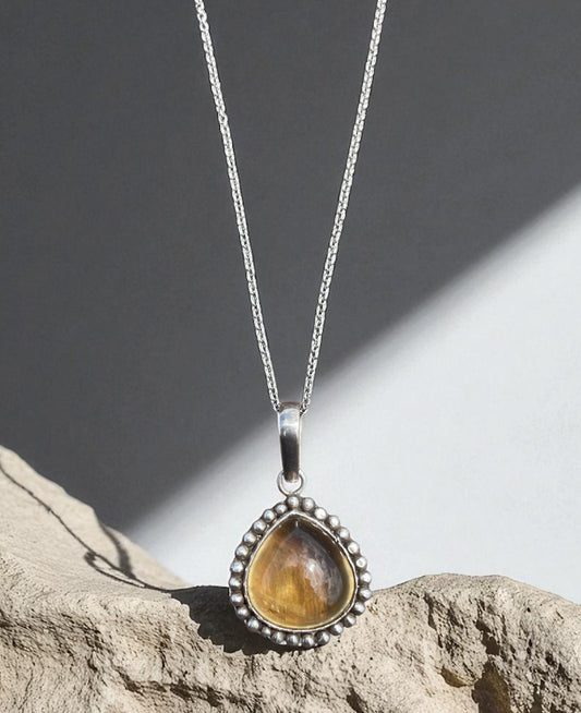 Collar en Plata con Citrino