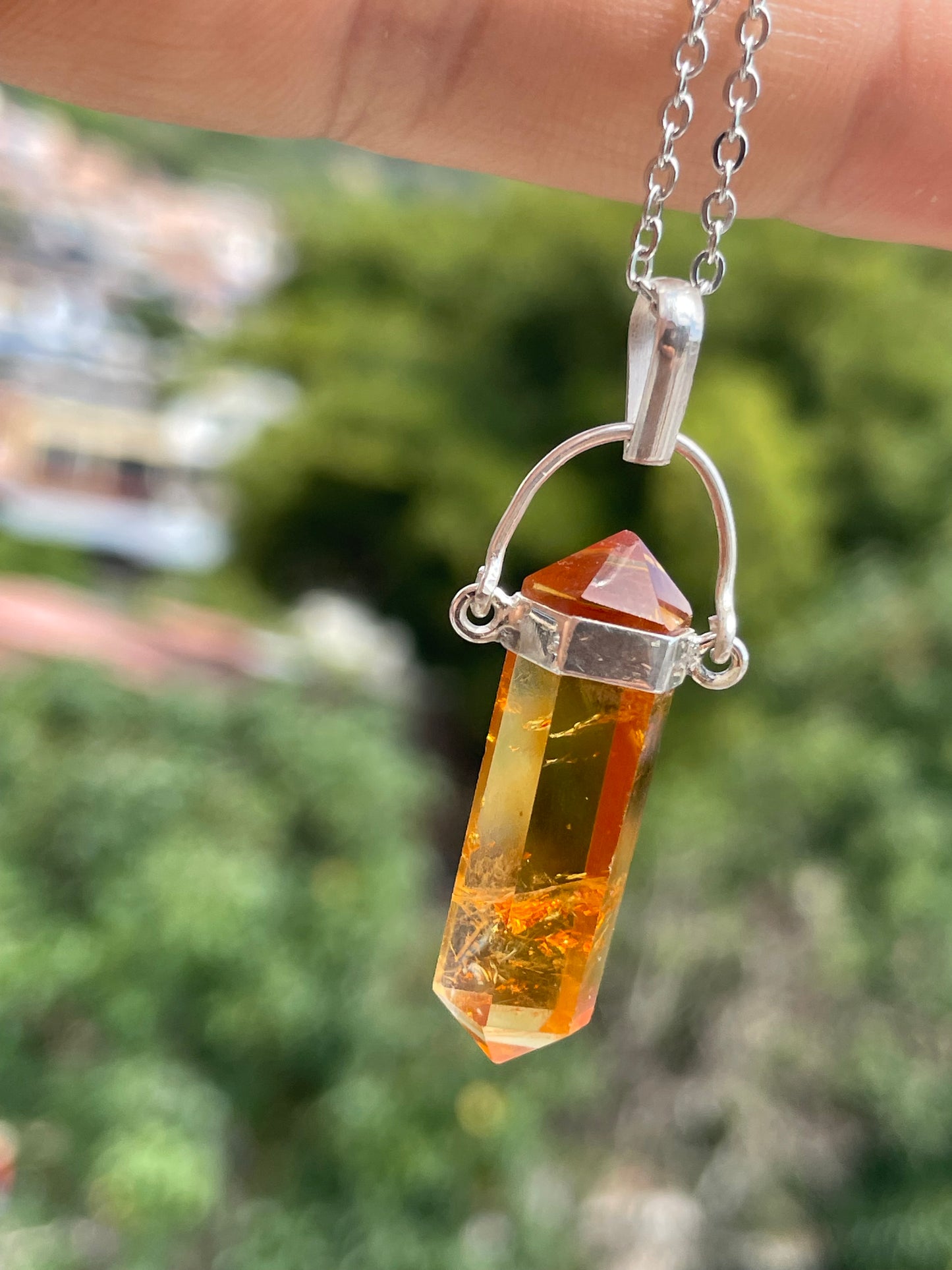 Punta de Citrino, Plata 925