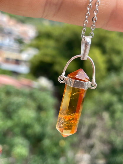 Punta de Citrino, Plata 925