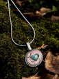 Collar con Opalo en cantera, plata.