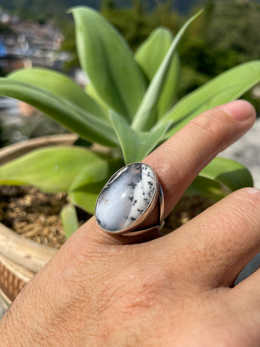 Anillo con Merlinita en Plata