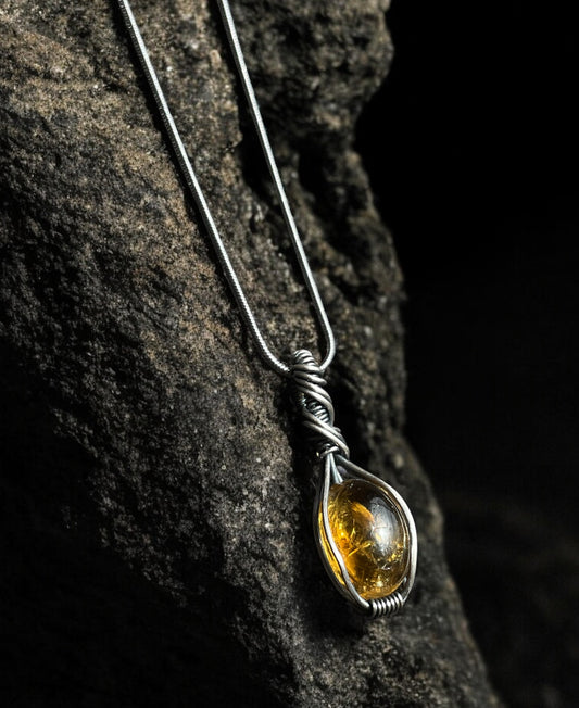 Collar con Citrino en Plata