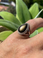 Anillo con Obsidiana Dorada en Plata